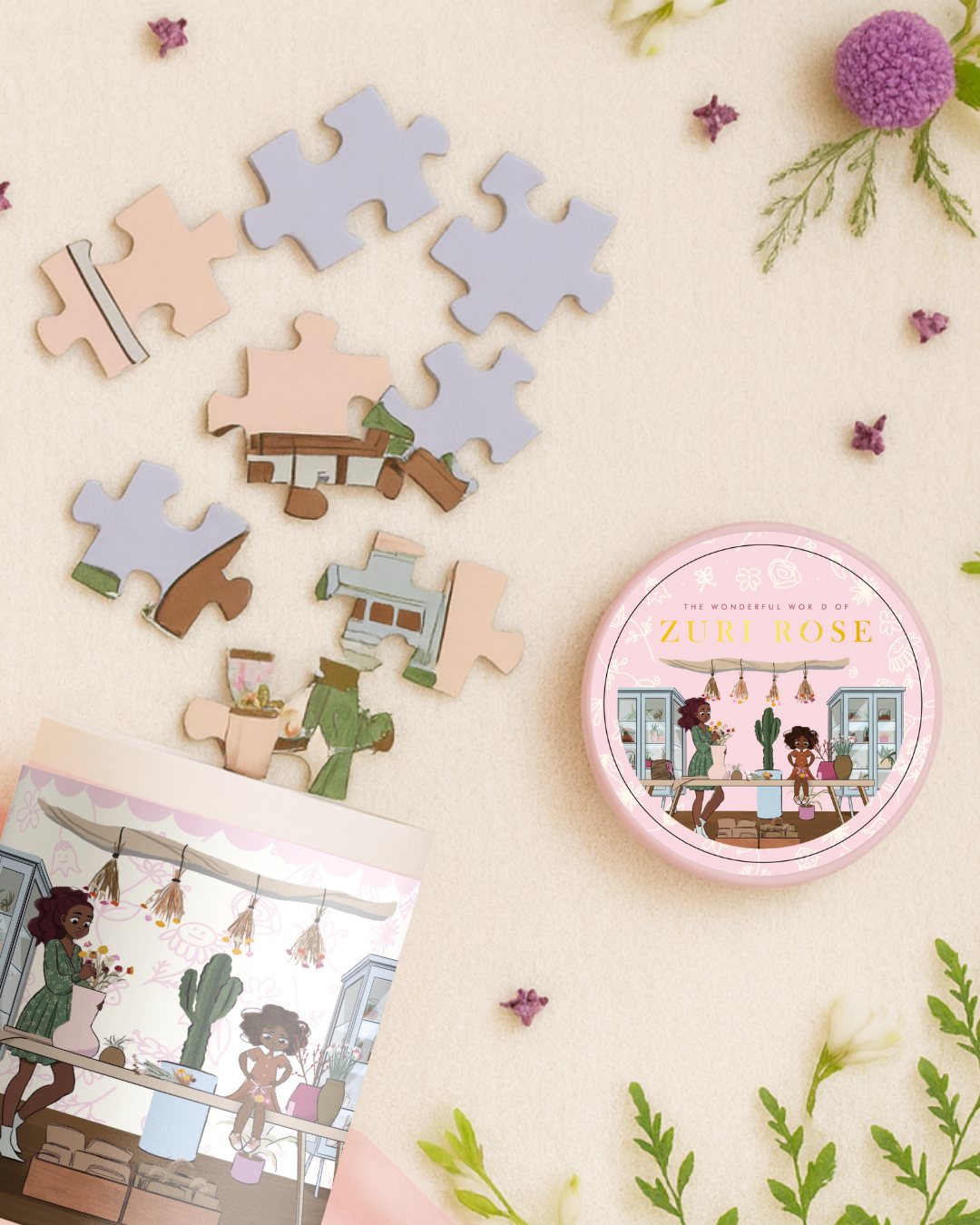 24 Piece Zuri Rose Puzzle