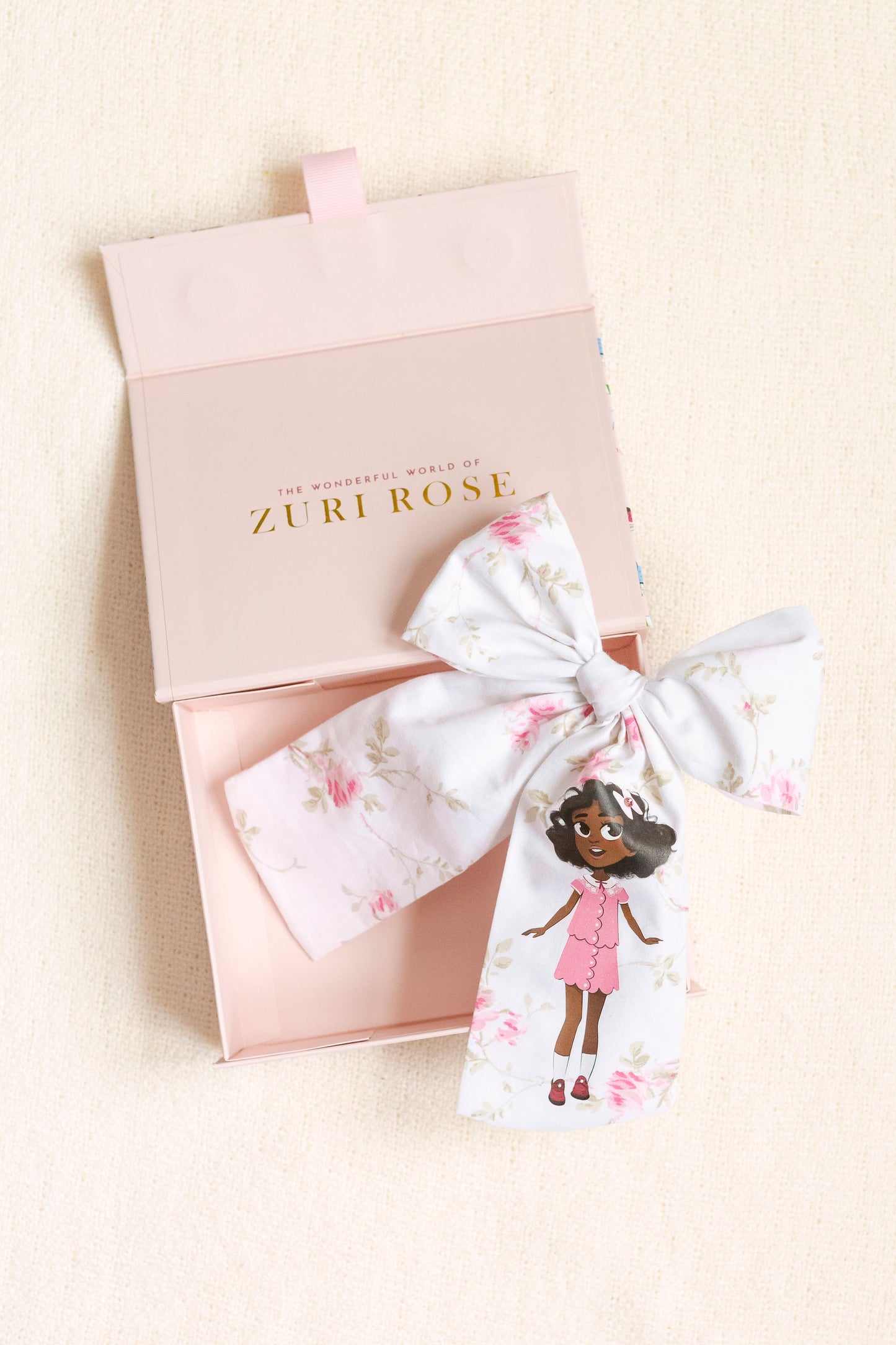 Zuri Rose Hair Bow